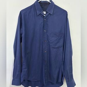 Brioni Dark Blue Dress Shirt Size IV